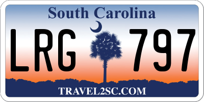 SC license plate LRG797