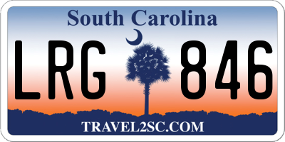 SC license plate LRG846