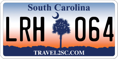 SC license plate LRH064