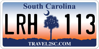 SC license plate LRH113