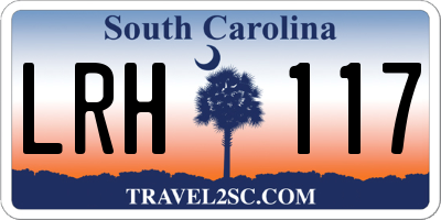 SC license plate LRH117