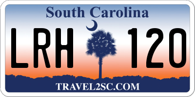 SC license plate LRH120