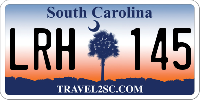 SC license plate LRH145
