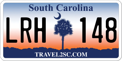 SC license plate LRH148