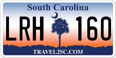 SC license plate LRH160