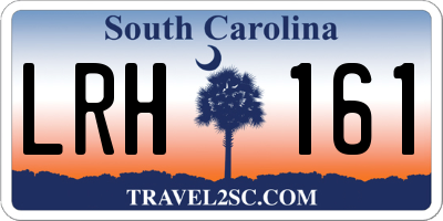 SC license plate LRH161