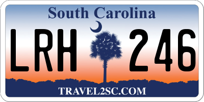 SC license plate LRH246
