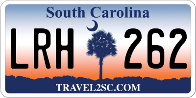 SC license plate LRH262