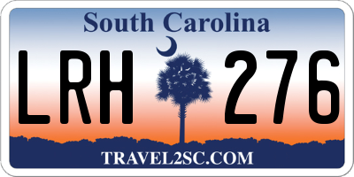 SC license plate LRH276