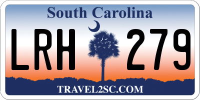 SC license plate LRH279