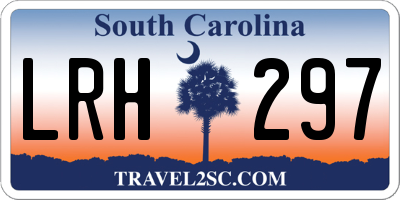 SC license plate LRH297