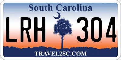SC license plate LRH304
