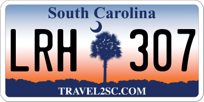 SC license plate LRH307