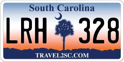 SC license plate LRH328
