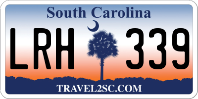 SC license plate LRH339