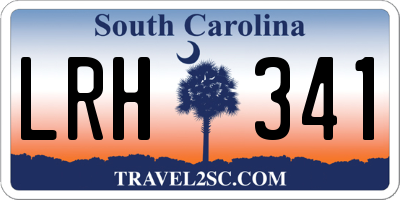 SC license plate LRH341