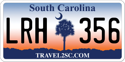 SC license plate LRH356
