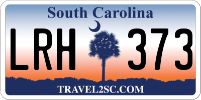 SC license plate LRH373
