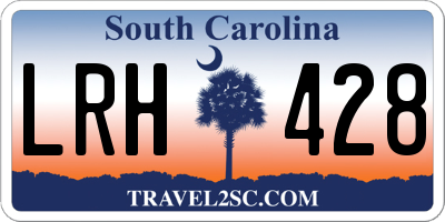 SC license plate LRH428
