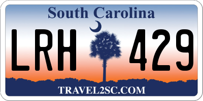 SC license plate LRH429