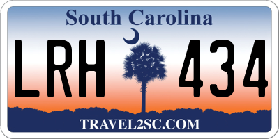 SC license plate LRH434