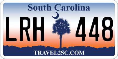 SC license plate LRH448