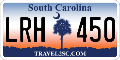 SC license plate LRH450