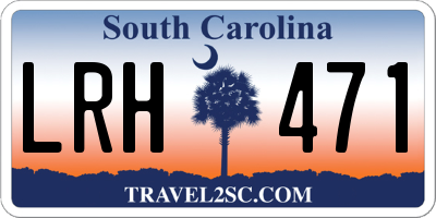 SC license plate LRH471