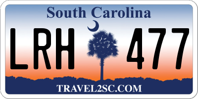 SC license plate LRH477