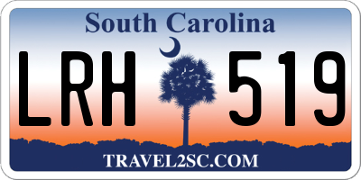 SC license plate LRH519