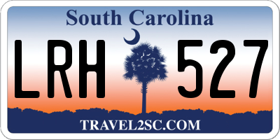 SC license plate LRH527
