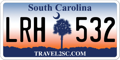 SC license plate LRH532