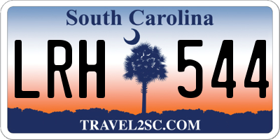SC license plate LRH544