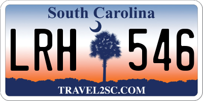 SC license plate LRH546