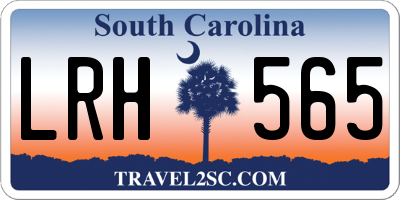 SC license plate LRH565
