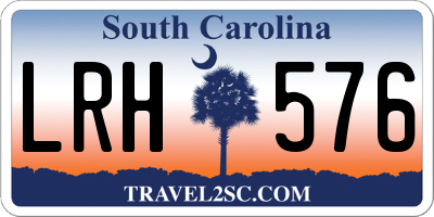 SC license plate LRH576