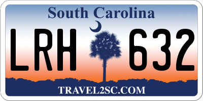 SC license plate LRH632