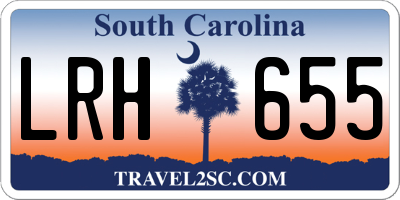 SC license plate LRH655