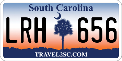 SC license plate LRH656