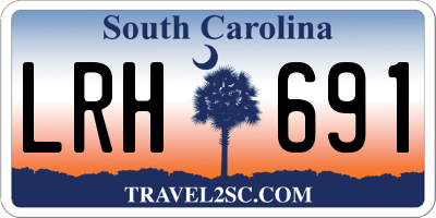 SC license plate LRH691