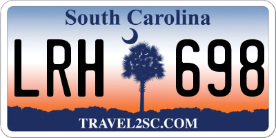 SC license plate LRH698