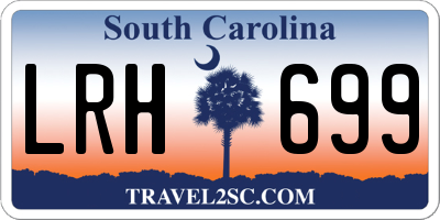 SC license plate LRH699