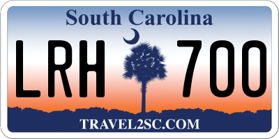 SC license plate LRH700