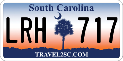 SC license plate LRH717