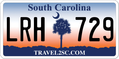 SC license plate LRH729