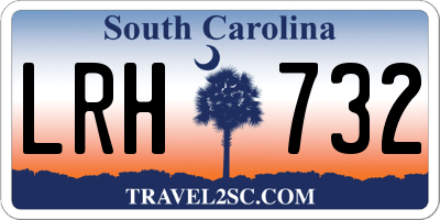 SC license plate LRH732