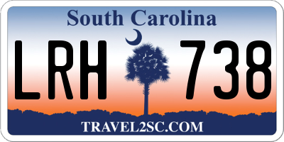 SC license plate LRH738
