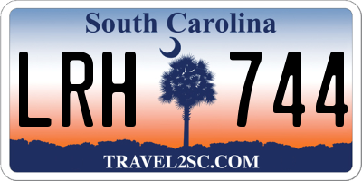 SC license plate LRH744