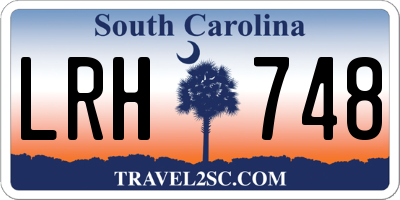 SC license plate LRH748