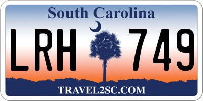 SC license plate LRH749